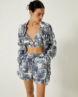 3-Piece Floral Print Shorts Set