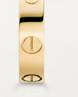 Band Ring with Screw Motif