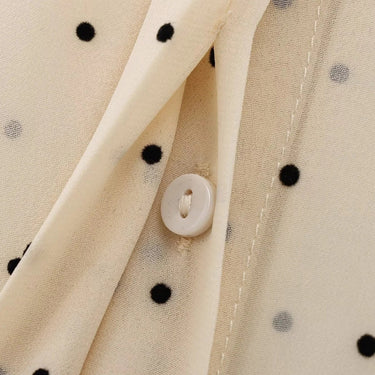 Polka Dot Bow Tie Blouse