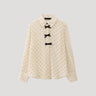 Polka Dot Bow Tie Blouse