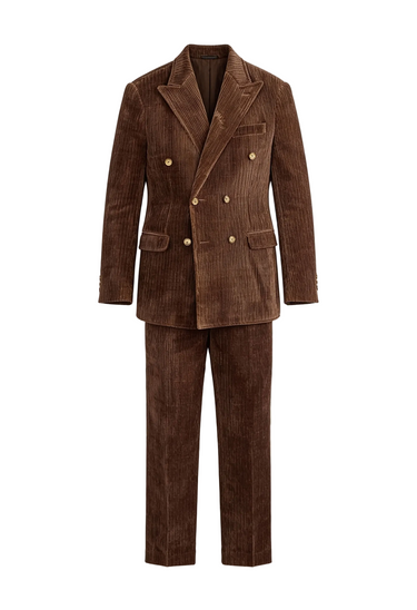 Refined Men’s Double-Breasted Suit
