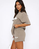 Relaxed-Fit Co-Ord Set with T-Shirt and Shorts
