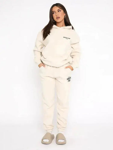 Relaxed Fit Hoodie and Jogger Set for Everyday Wear