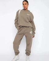 Relaxed Fit Hoodie and Jogger Set for Everyday Wear