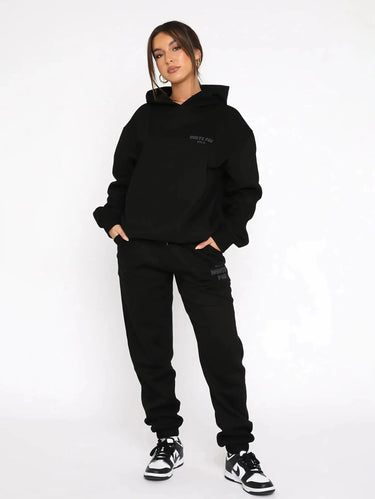 Relaxed Fit Hoodie and Jogger Set for Everyday Wear