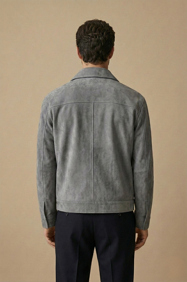 Sharp Men’s Zip Up Jacket With Utility Chest Pockets And Relaxed Fit